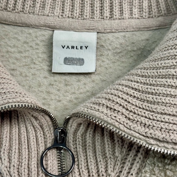 Varley Cream Teddy Sweater/Jacket - Picture 3 of 9